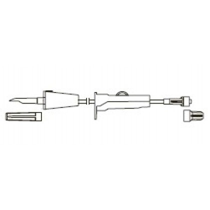 Item# C302 Transfer Set, valve vented spike, roller clamp, male luer-lock 50/CS